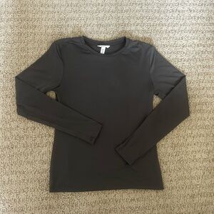 H&M Dark Gray Crew Neck Top